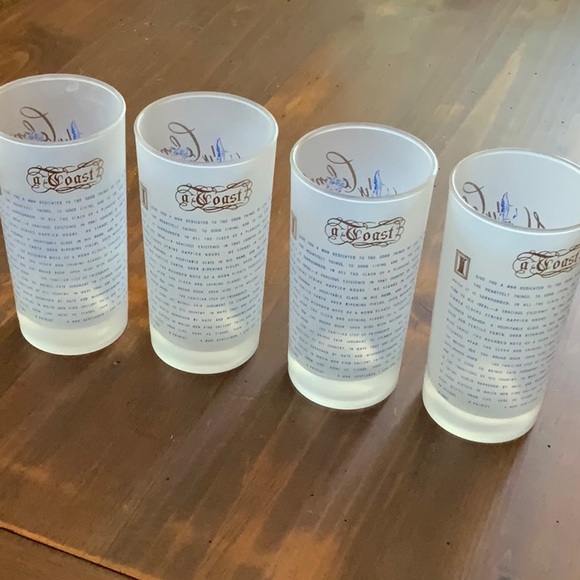 Howdy Colonel set of 4 Vintage Mid Century Glasses - Picture 5 of 8